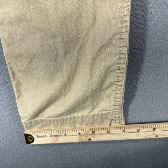 Lauren Ralph Lauren Pants Womens Sz 10 Beige Straight Cargo Chore Work Casual - Picture 6 of 14